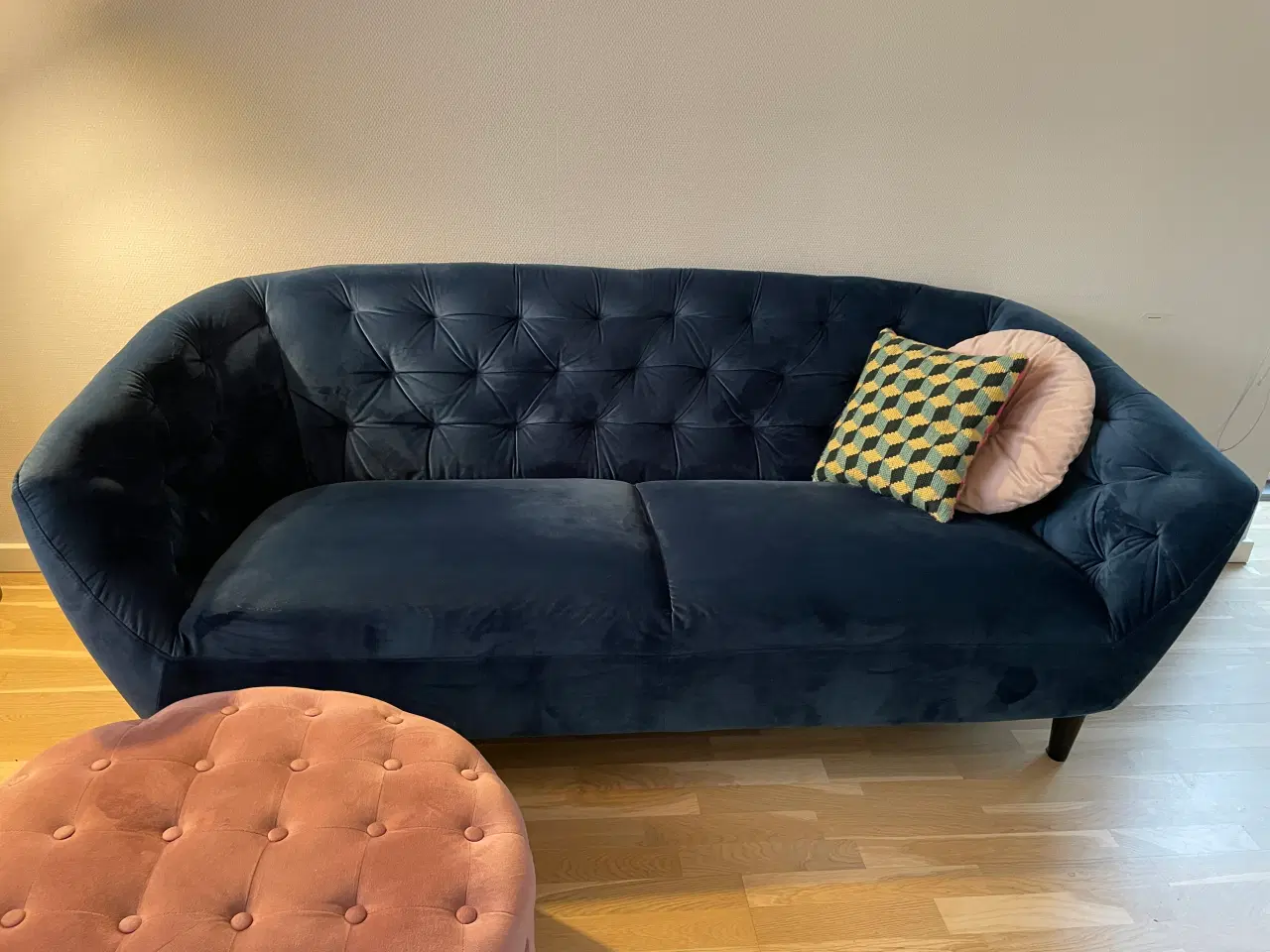 Billede 1 - Sofa i velour, utrolig velholdt