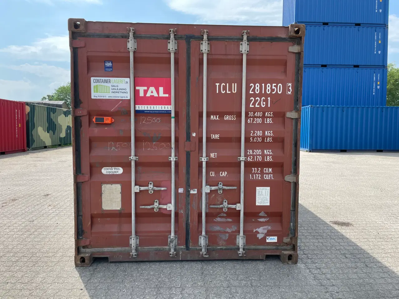 Billede 1 - 20 fods Container- ID: TCLU 281850-3