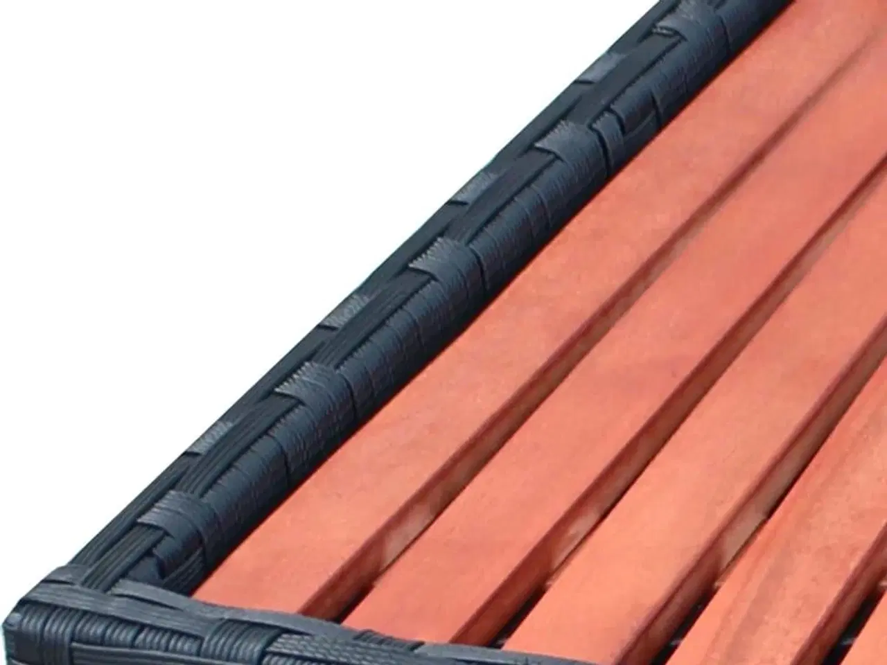 Billede 4 - Spatrin i polyrattan 92 x 45 x 25 cm sort