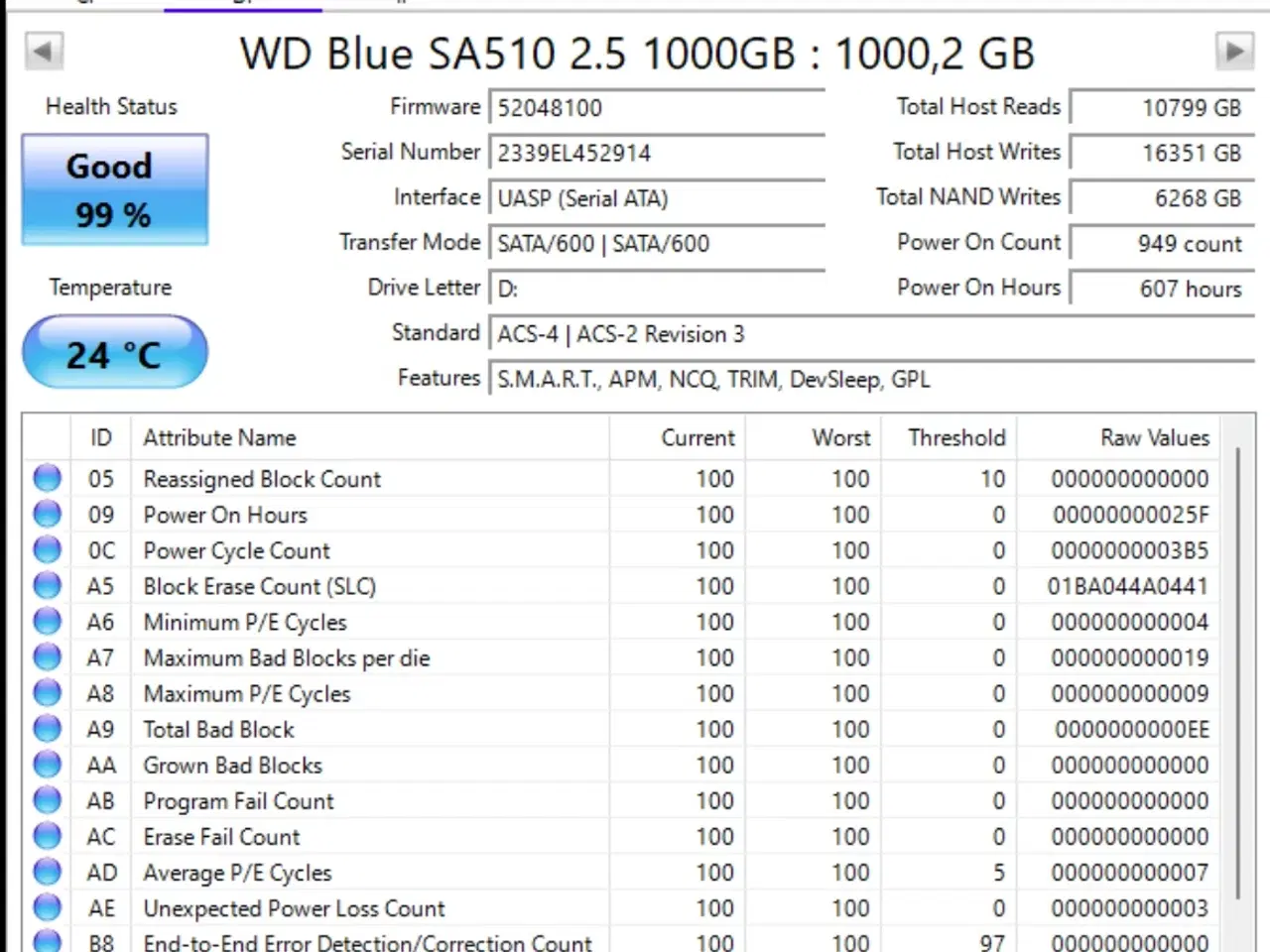 Billede 3 - WD Blue SA510