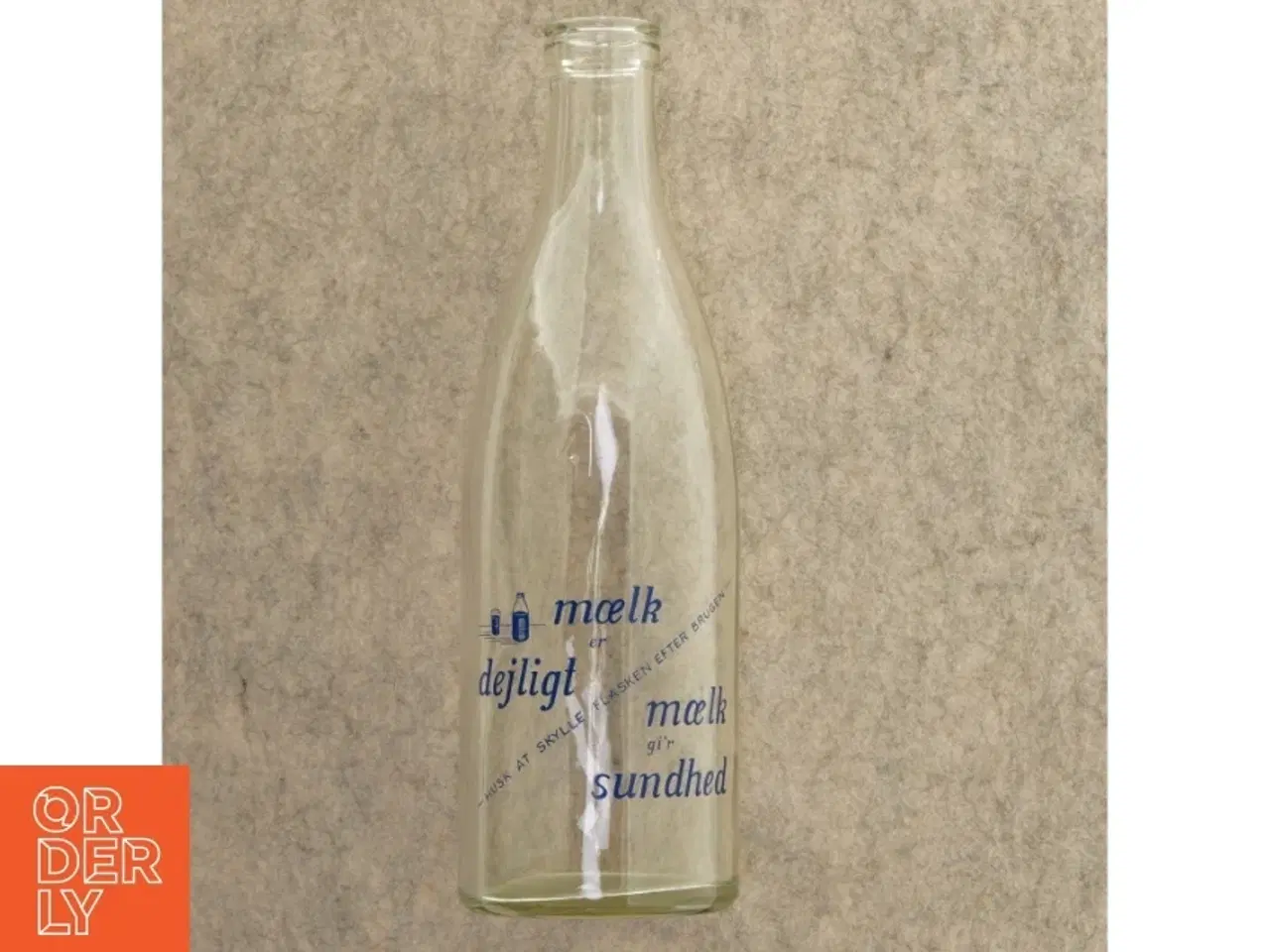 Billede 1 - Gammeldags mælkeflaske (str. 29 x 9 cm)