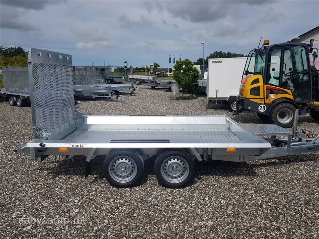 Billede 1 - 0 - Martz Builder 3 3015 Træ/Alu gulv 3000 kg   Maskintrailer Builder 3 3015 2 akslet 3000 kg