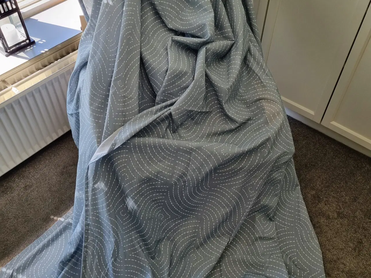 Billede 6 - Lyseblå Åkermolke gardiner fra Ikea  145 x 250 cm