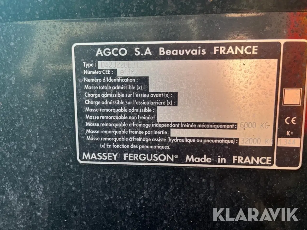 Billede 5 - Traktor Massey Ferguson 5430 Dyna-4 med frontlæsser og frontlift