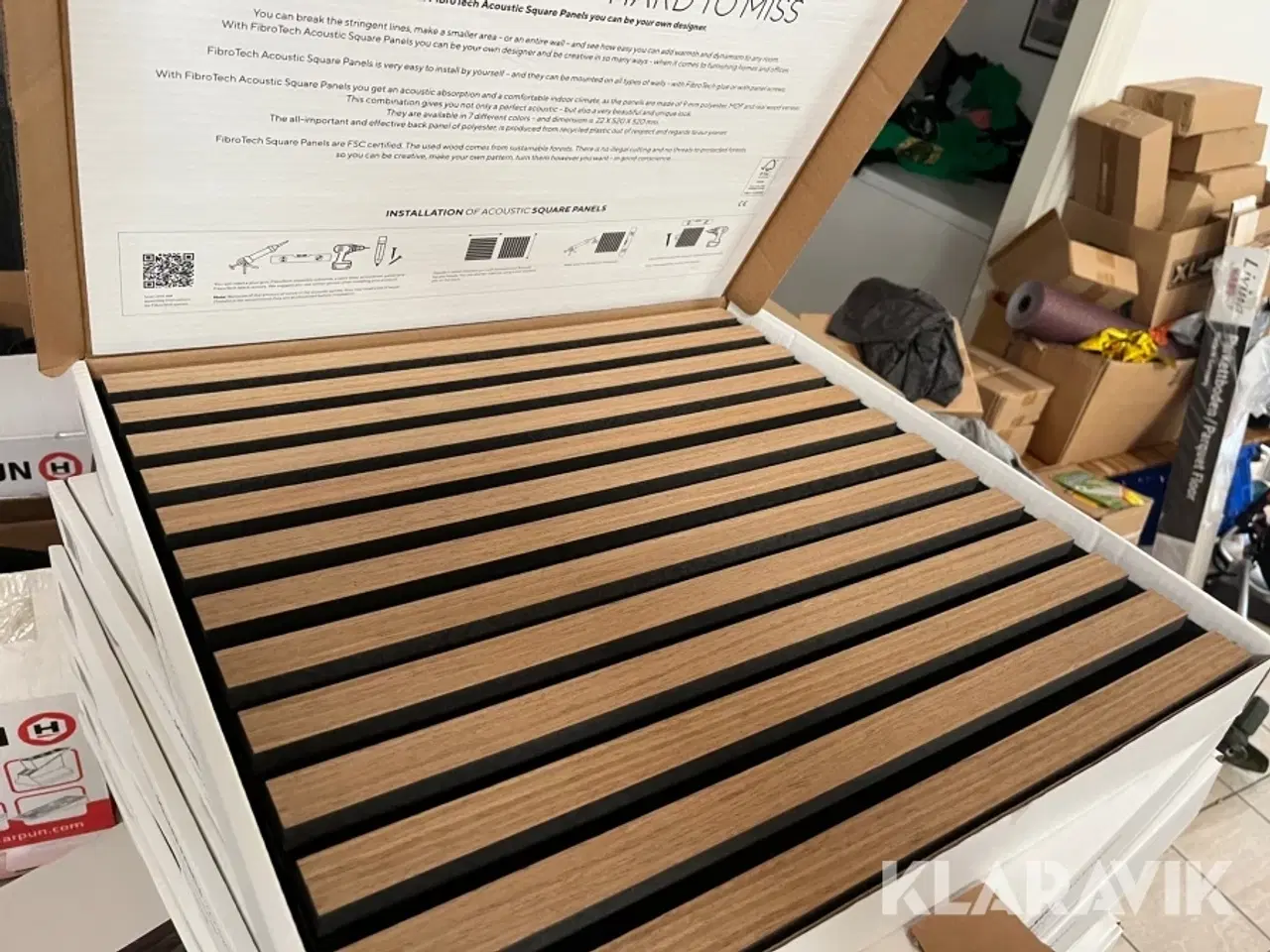 Billede 2 - Akustik paneler Fibrotech Oiled Oak 80 stk