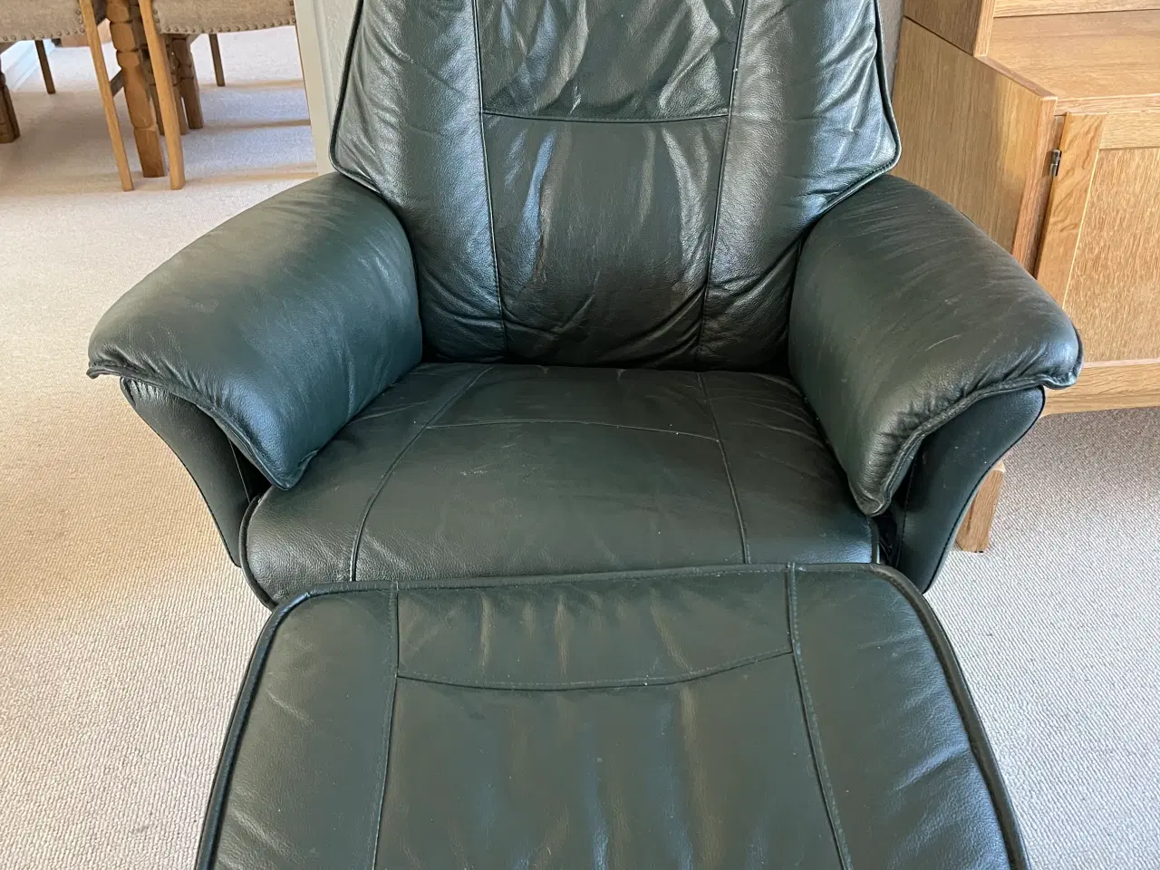 Billede 1 - Lænestol med fodskammel 