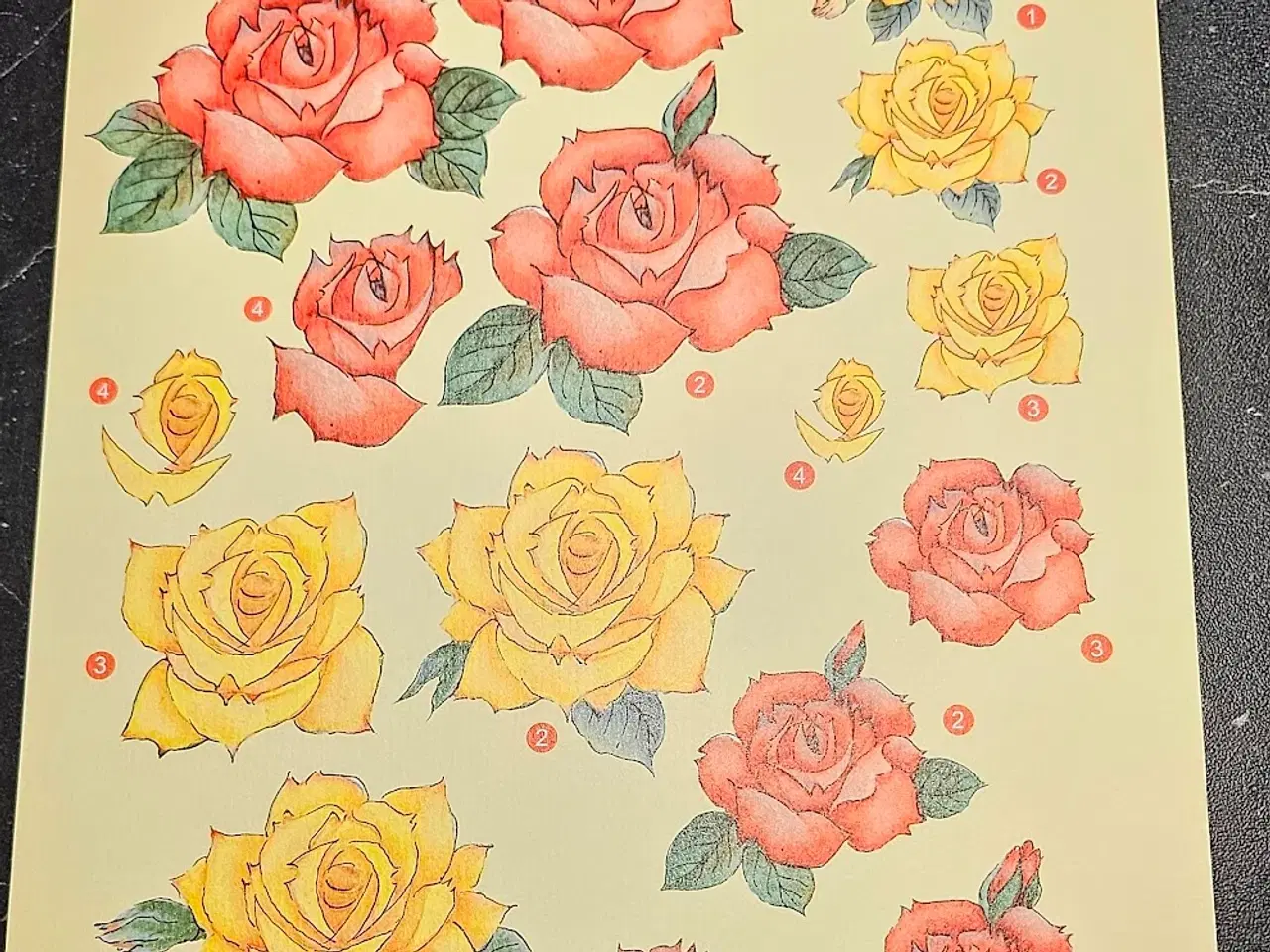 Billede 5 - 9 stk. 3D Klippeark med flotte blomster