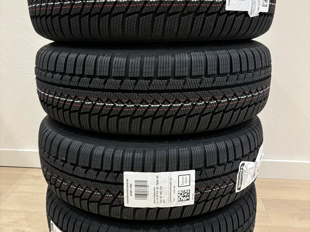 Billede 2 - 18″ Vinterhjul nye Orig. MB sort/poleret med 215/6