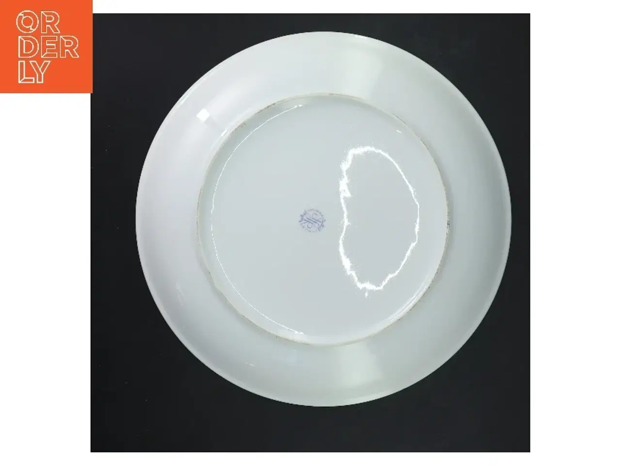 Billede 3 - Kagefad med frugtmotiv fra Lyngby (str. Ø 26,5 cm)