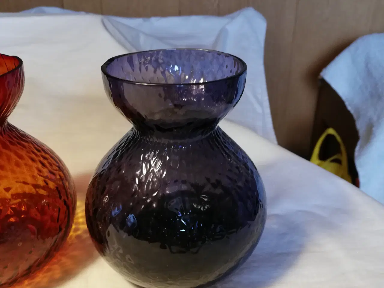 Billede 6 - 6 Hyacintglas runde hamret fra Kastrup/Fyens Glasv