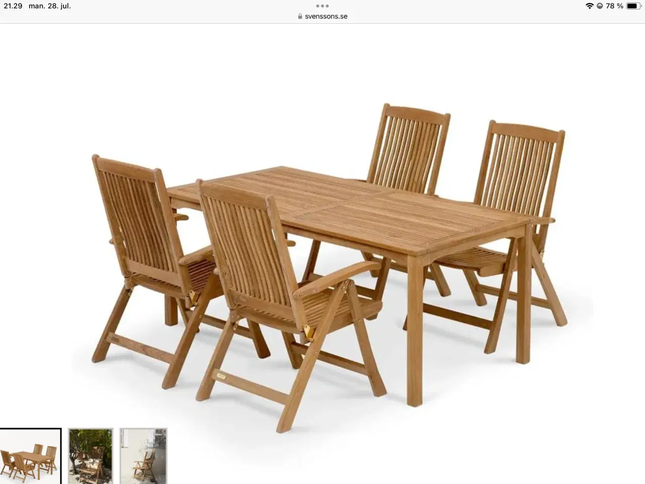 Billede 3 - Trip Trap / Skagerak havebord