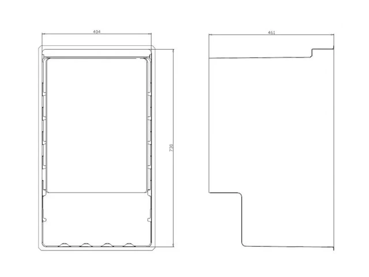 Billede 4 - Combisteel vinkøleskab – 485 x 600 x 820 mm