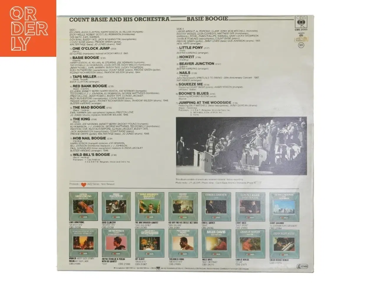 Billede 3 - Basie Boogie LP af Count Basie fra CBS