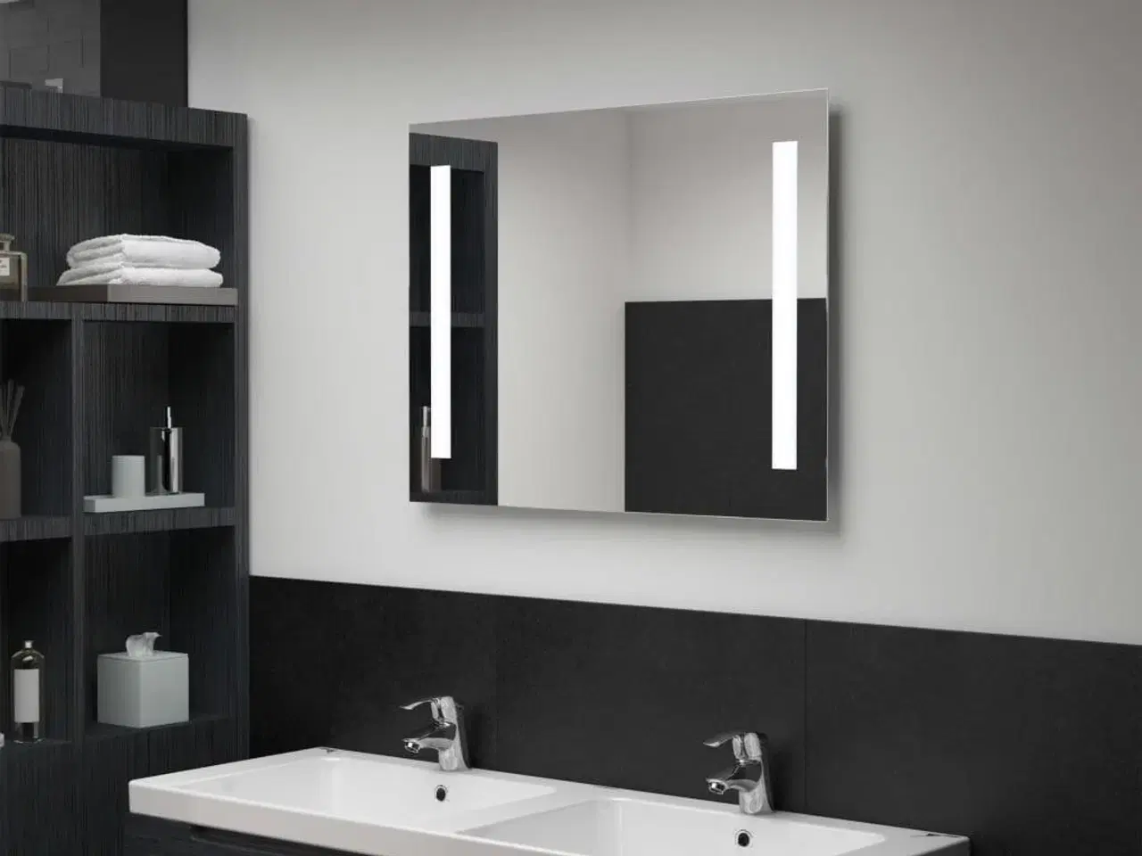 Billede 1 - LED-vægspejl til badeværelset 80x60 cm