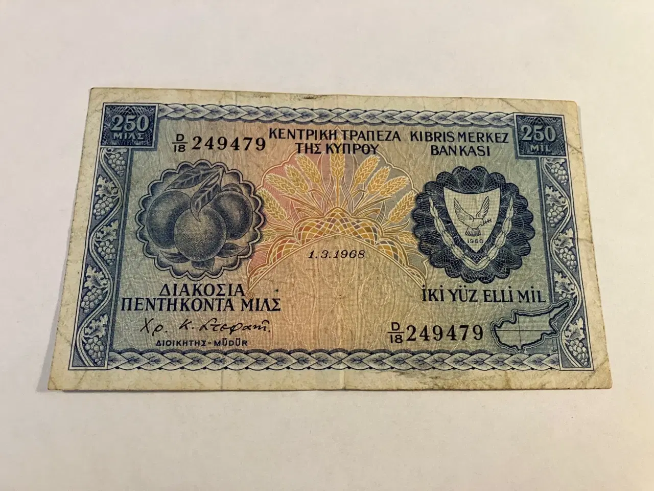 Billede 1 - 250 Mil Cyprus 1968