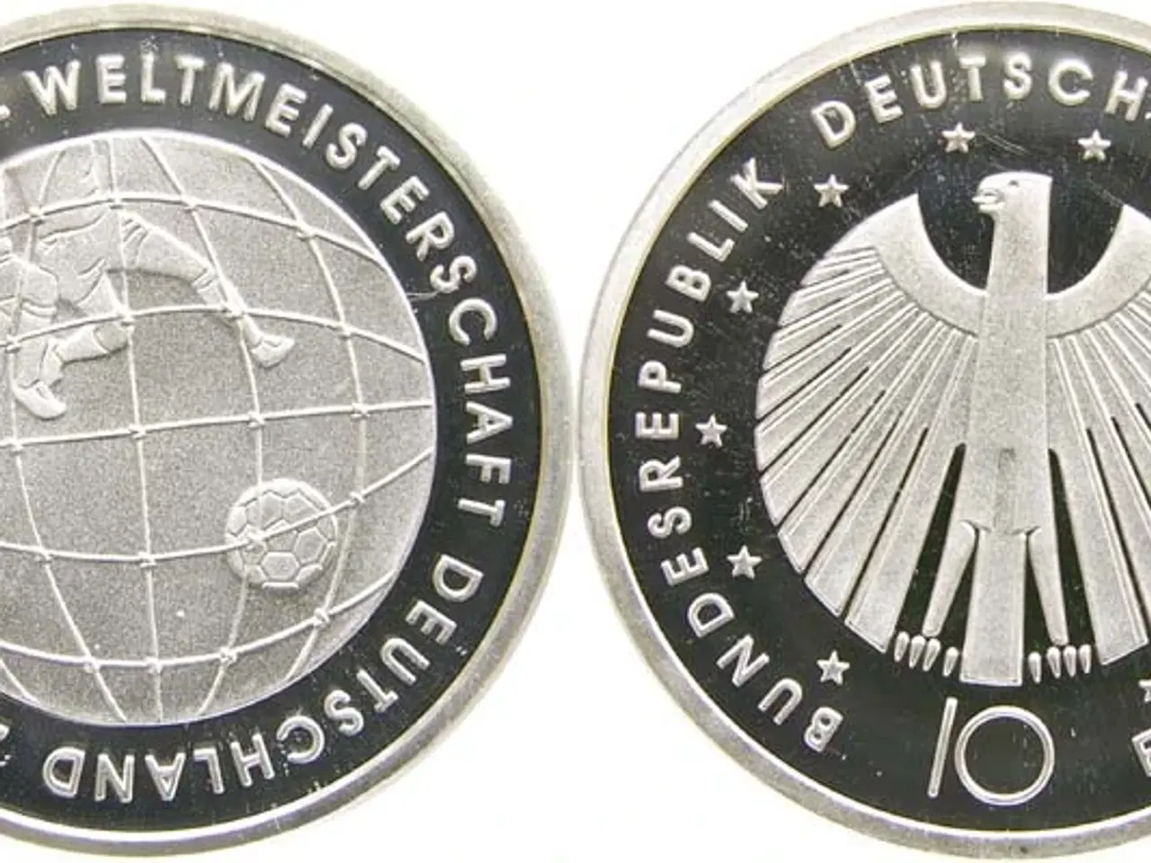 Billede 6 - NY VM FODBOLD 2006 Tyskland FIFA SØLV Minde-Mønt