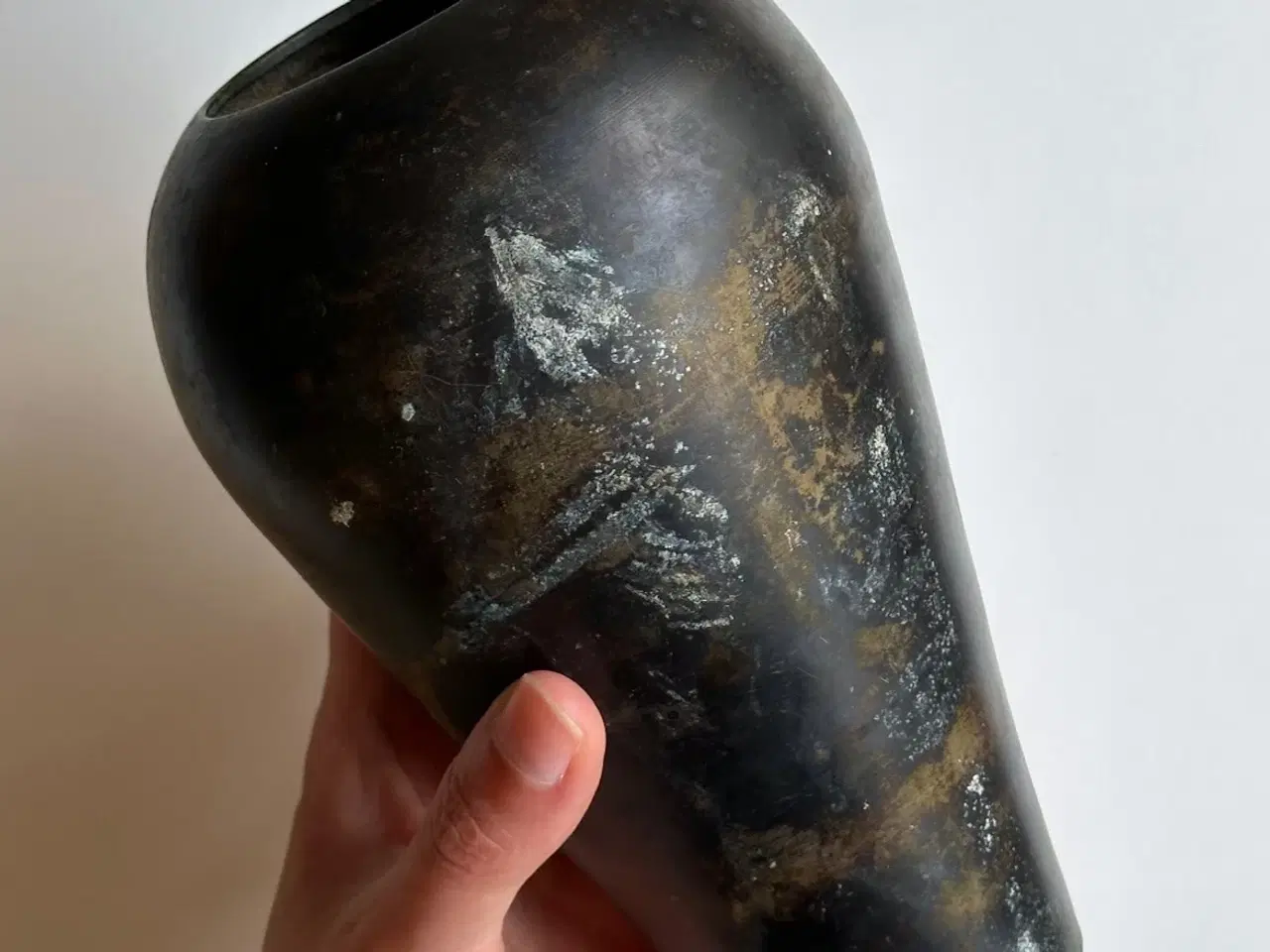 Billede 2 - Patineret metalvase