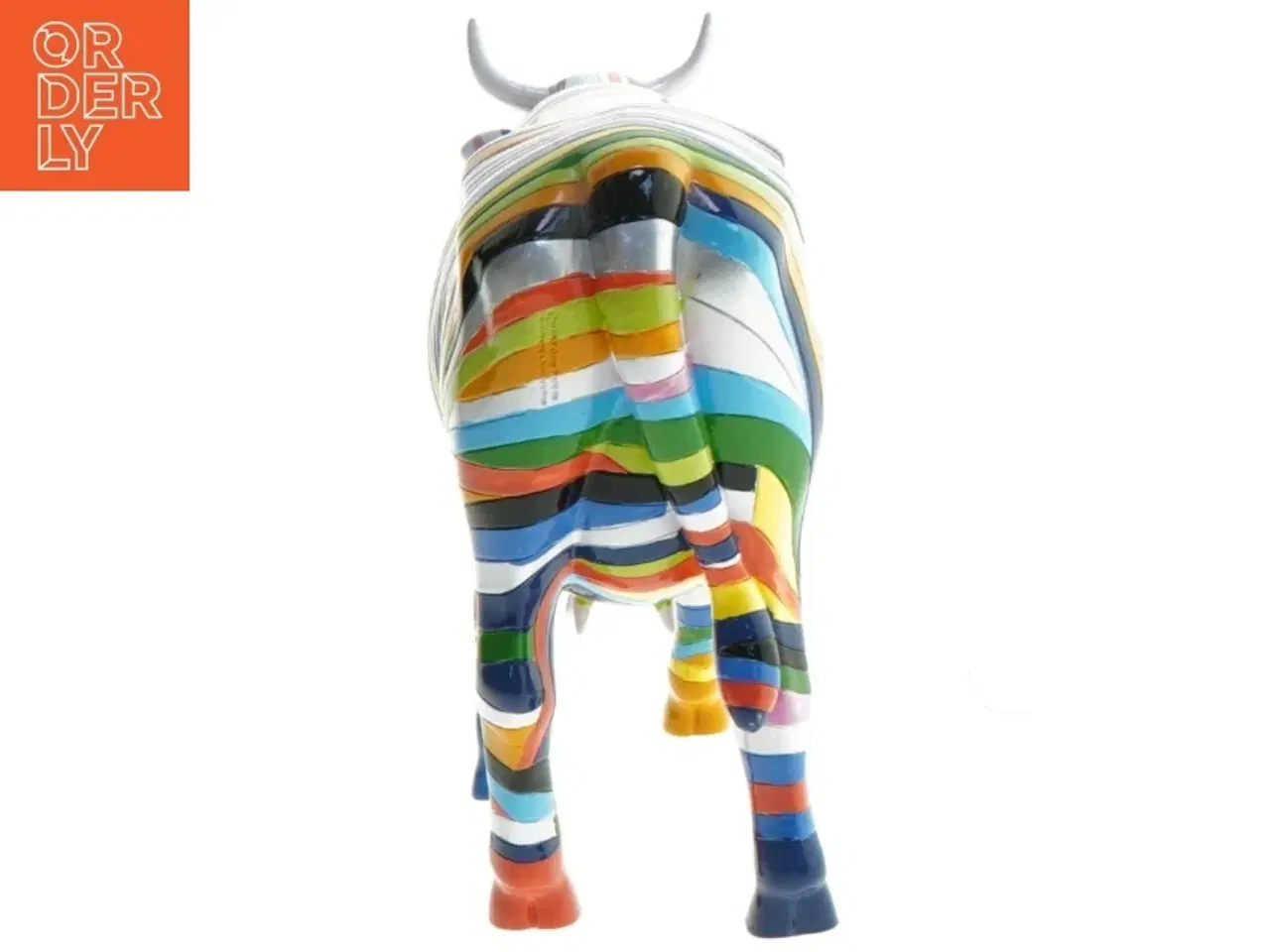 Billede 3 - Farverig ko fra cowparade. Large. (str. 31 cm)