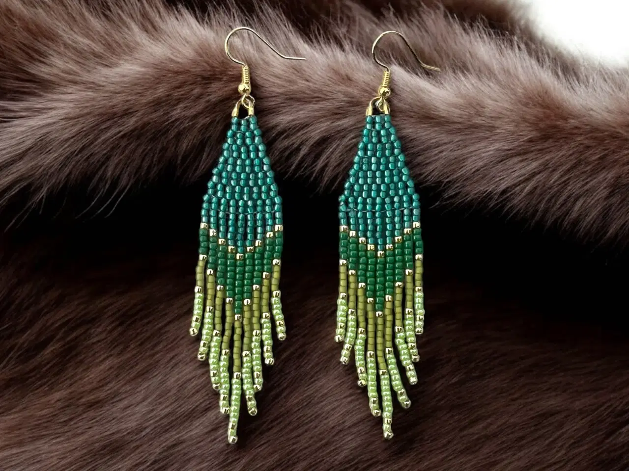 Billede 4 - Grønlandske øreringe, håndlavede 