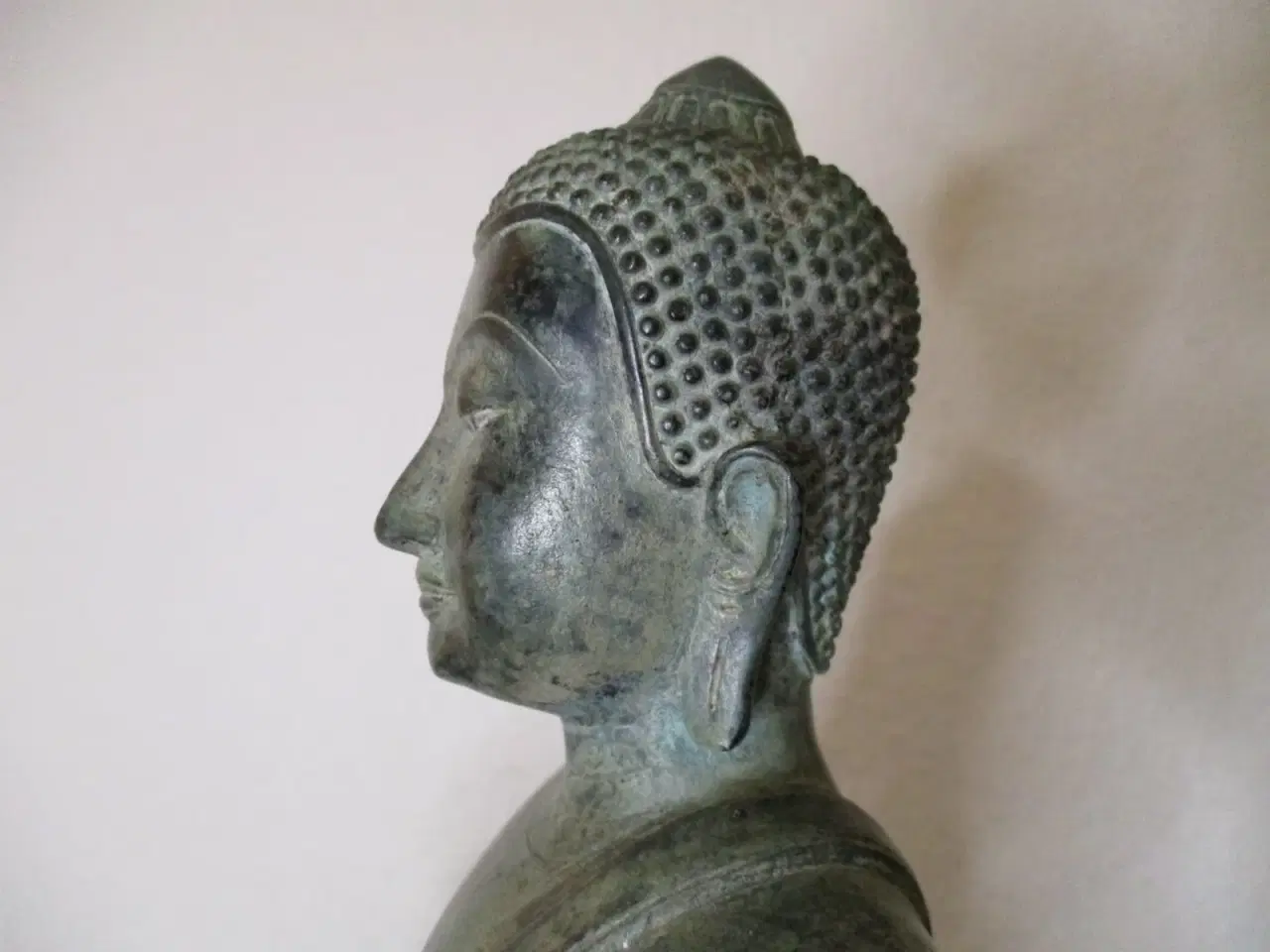 Billede 5 - Stor antik Buddha-statue - 44 cm - Thailand