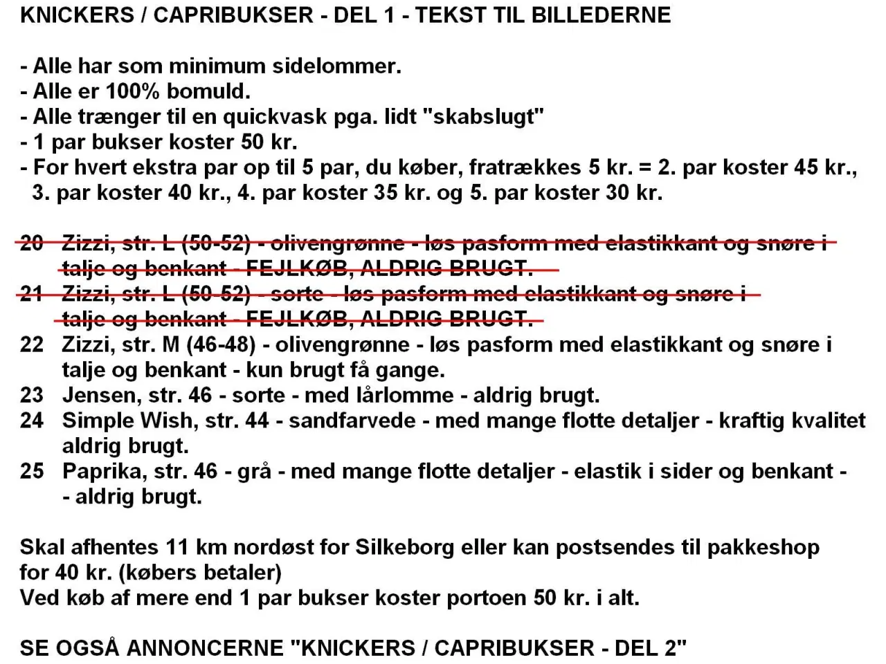 Billede 7 - Knickers / capribukser til ingen penge - DEL 1