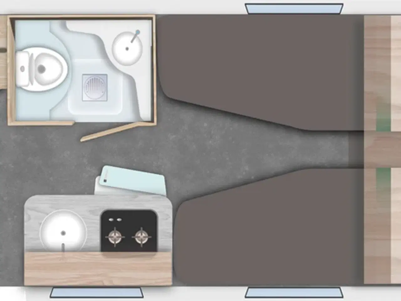 Billede 2 - NY Alba 462..også til elbil..enkeltsenge