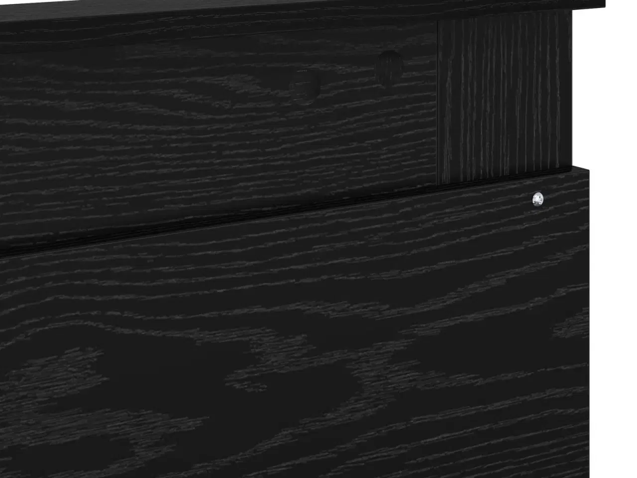 Billede 11 - Sengestel med madras Sort 140 x 200 cm Massiv fyrretræ