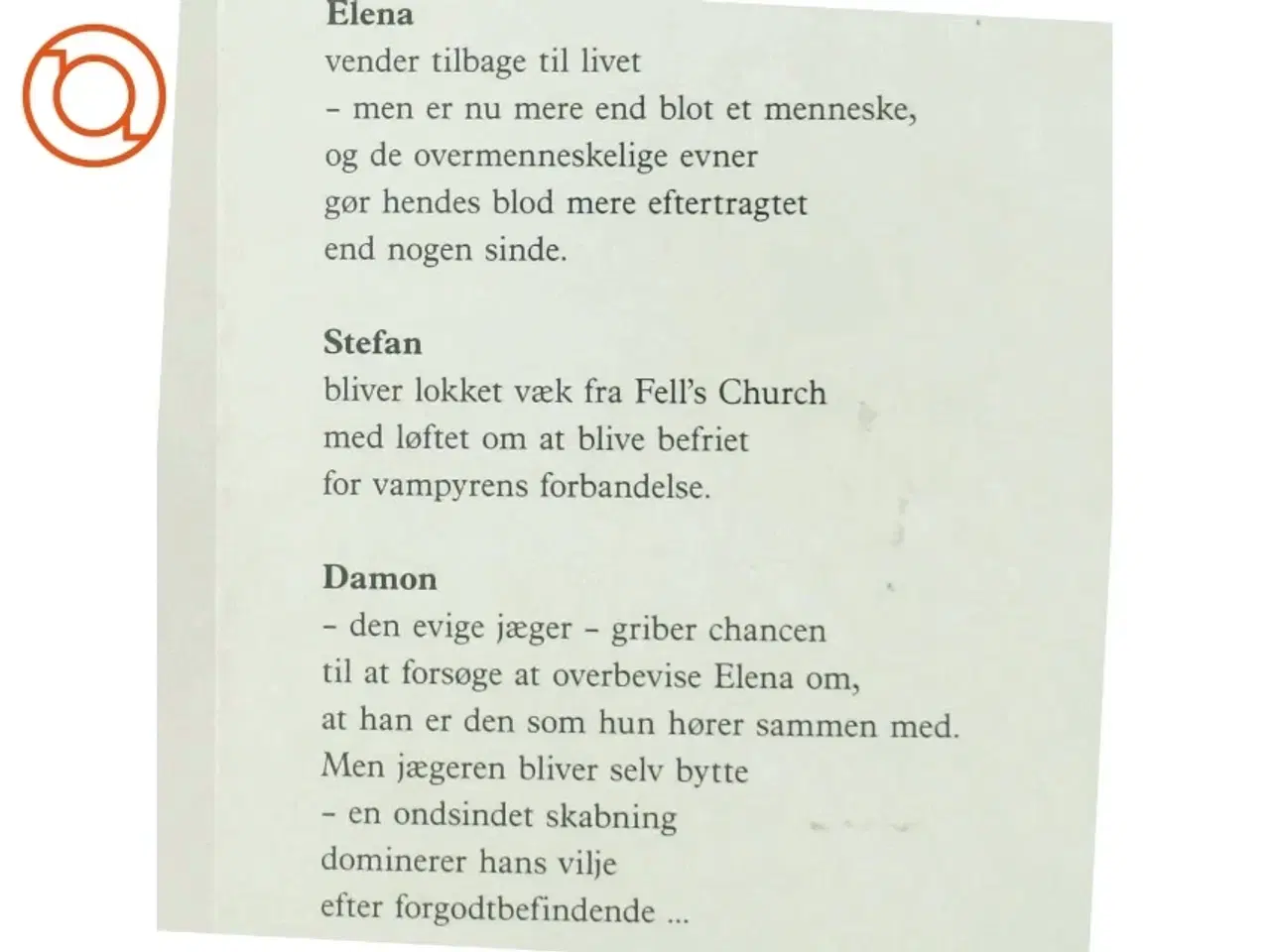 Billede 5 - The vampire diaries. #5, Mørkets frembrud af L. J. Smith (Bog)