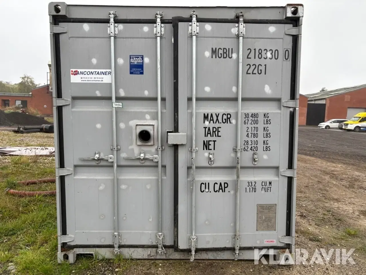 Billede 2 - 15 fods container med Windhager bwe600 varmeanlæg