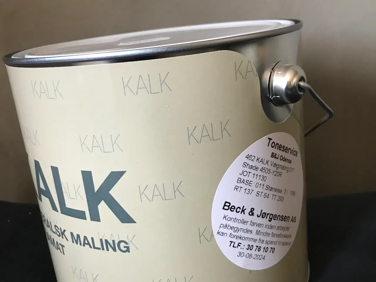 Billede 1 - Kalkmaling vandbaseret - 2,7 liter uåbnet