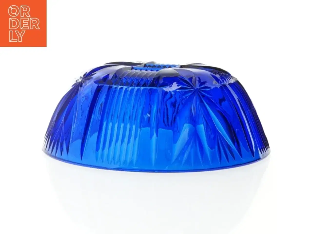Billede 3 - Blå glasskål (str. 21 x 7 cm)