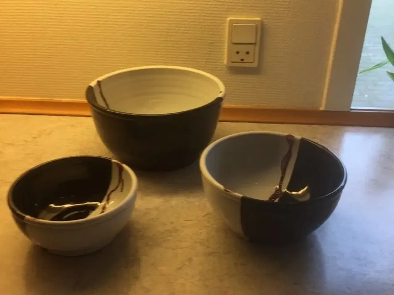 Billede 1 - 3 forskellige størrelser skåle keramik