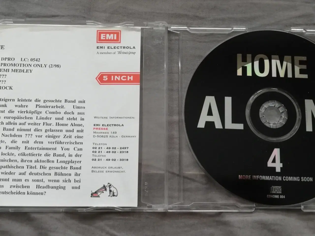 Billede 1 - D-A-D - Home Alone PROMO CD med info-sheet - RARE 