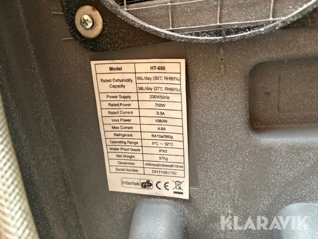 Billede 6 - Affugtere Intertek HT 650 2 styk