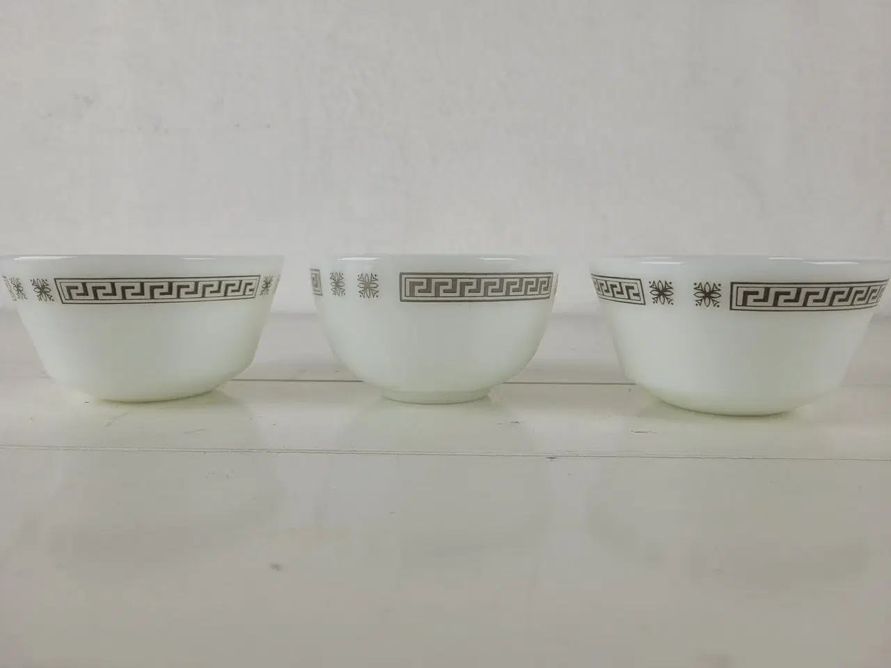 Billede 1 - 3 små JAJ Pyrex skåle med sjælden mønster