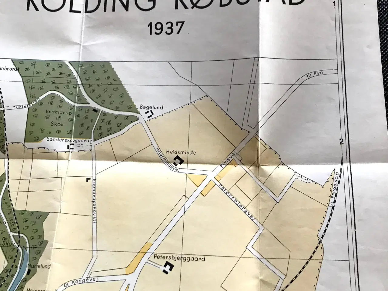 Billede 2 - KOlding Købstad. 1937. Kortbog