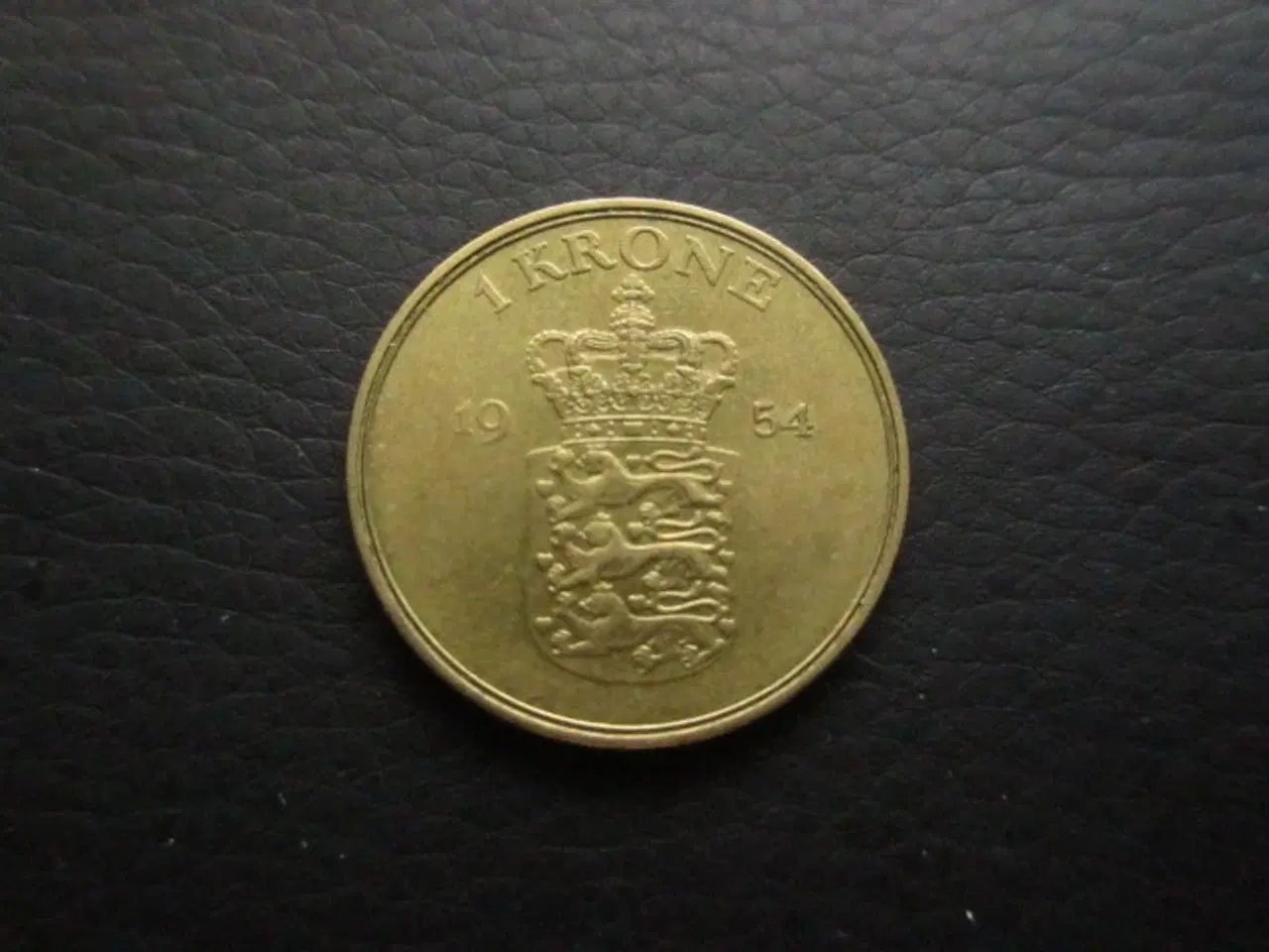 Billede 1 - 1 kr 1954 flot kv. 1+-01