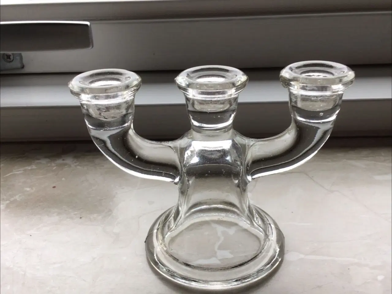 Billede 1 - Glas lysestage 