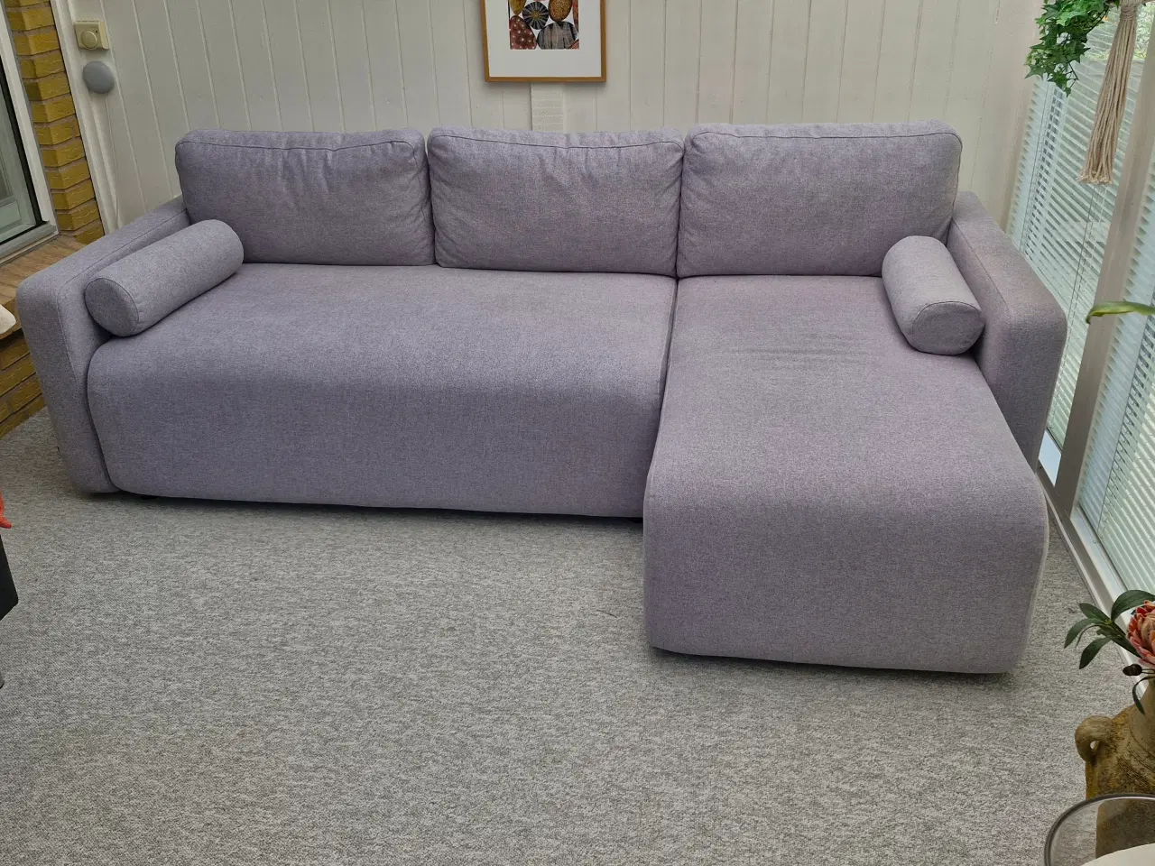 Billede 2 - Sovesofa m/chaiselong - stof