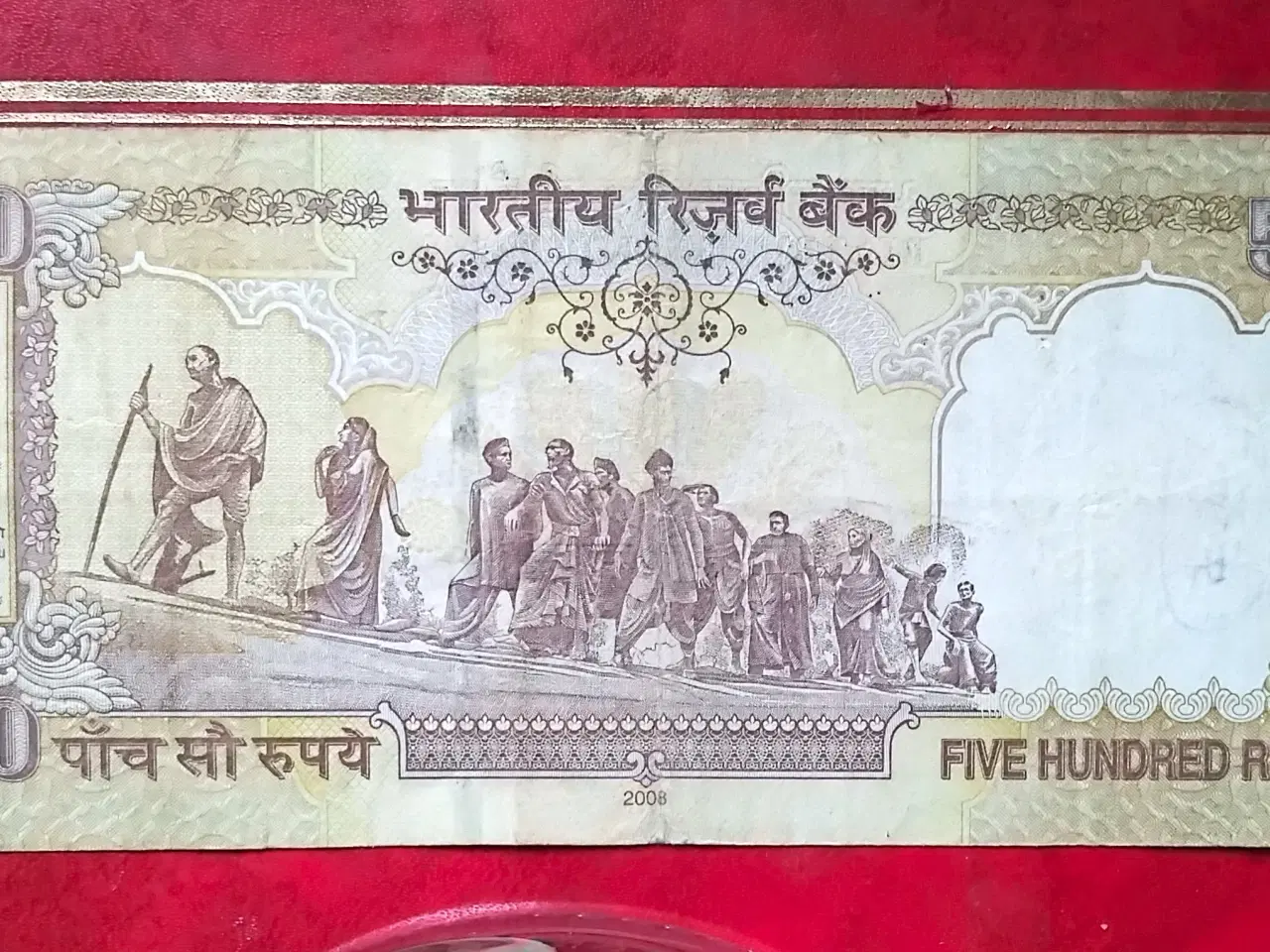 Billede 4 - INDIA INDIEN 500 RUPEES 2006 & 2008 Mahatma Gandhi