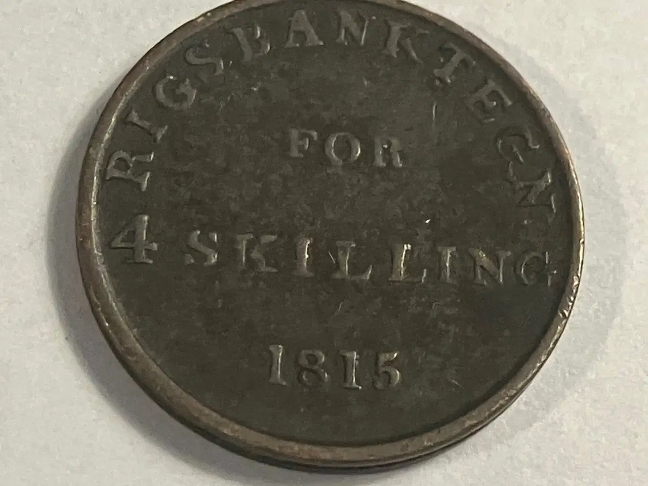 Billede 1 - 4 Skilling 1815 Danmark