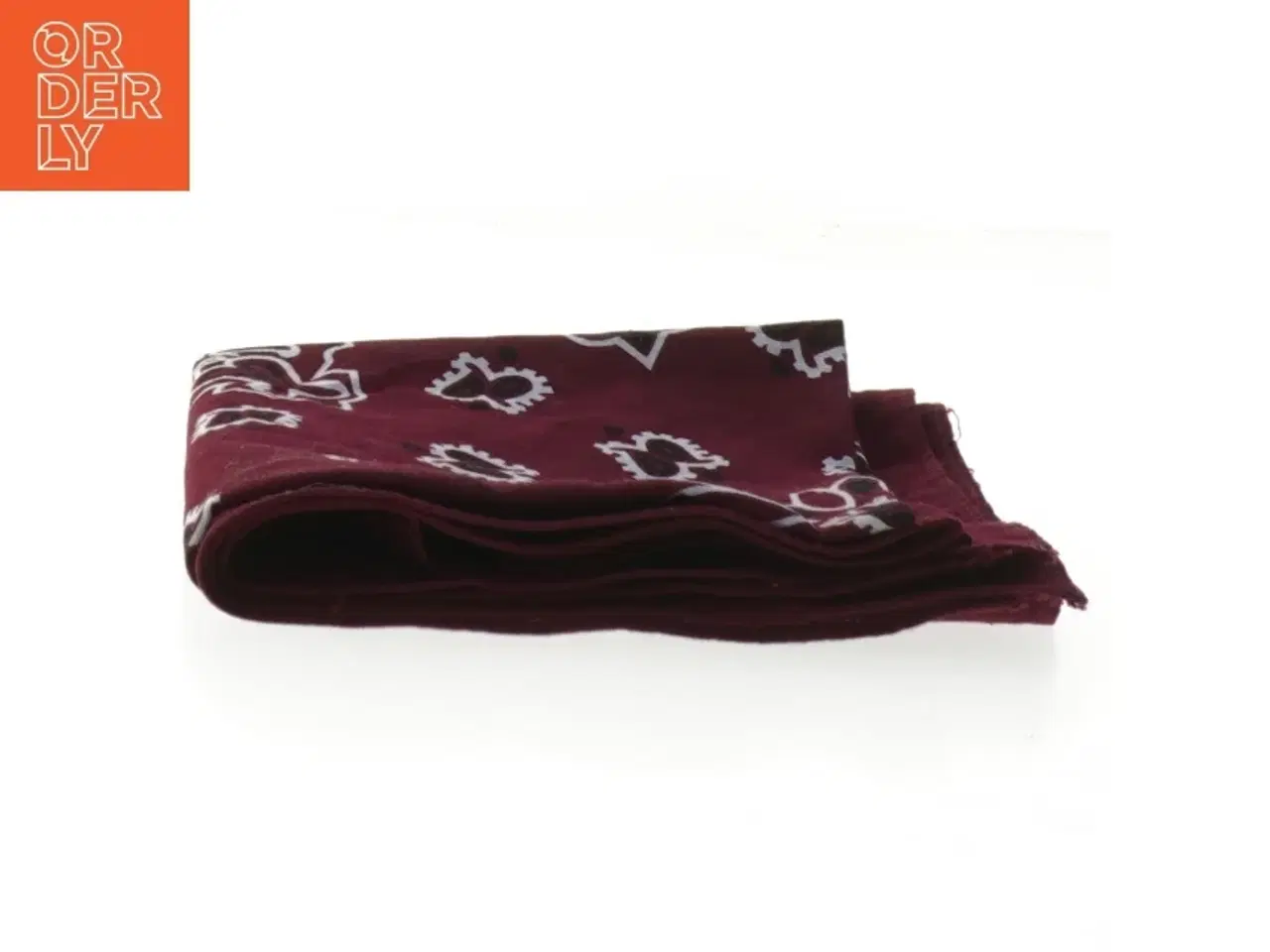 Billede 3 - Bordeaux bandana tørklæde med paisley mønster fra Cody James (str. 55x53 cm)