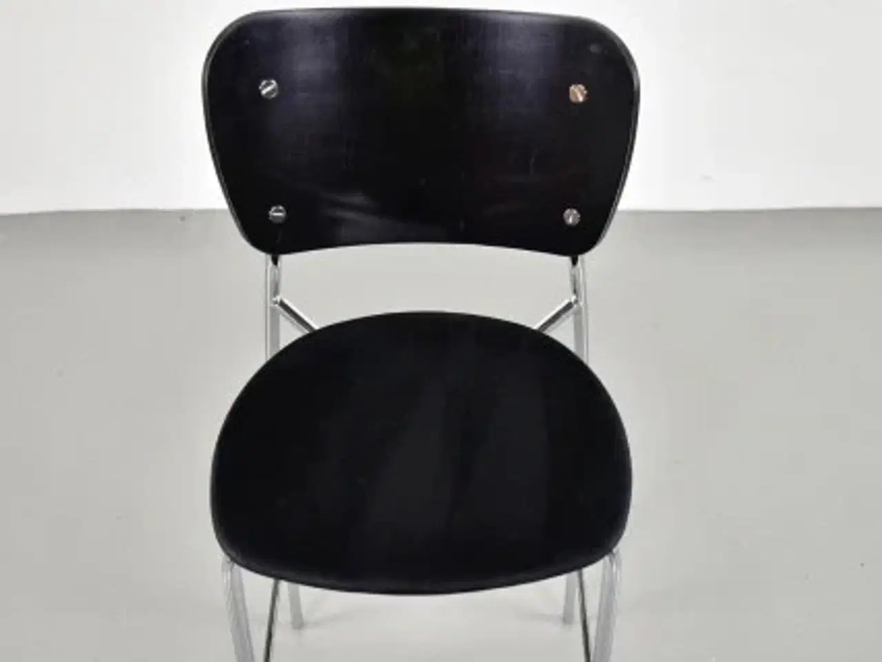 Billede 5 - Efg barstol i sort på krom stel