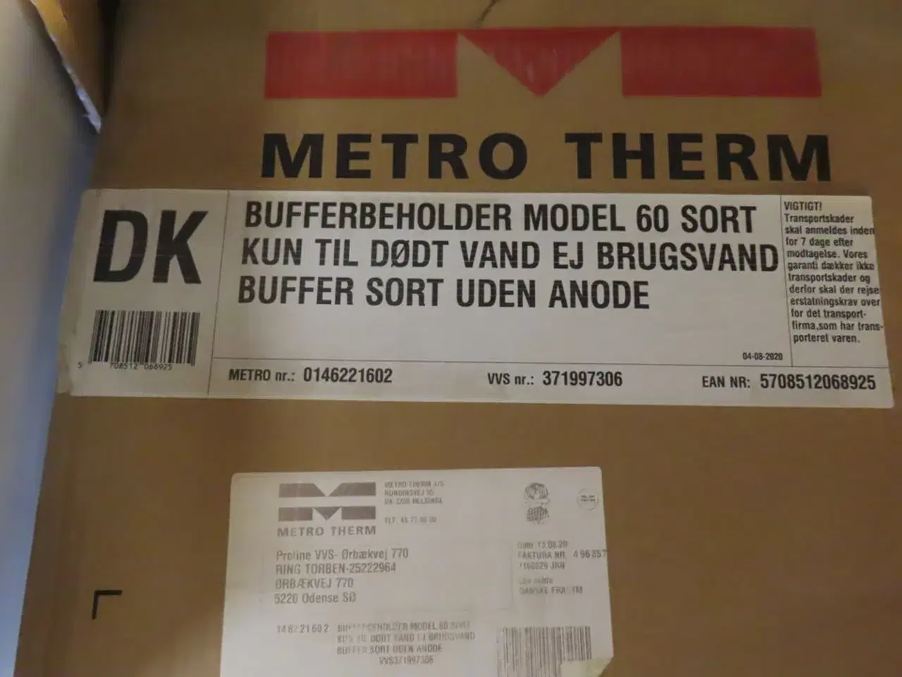 Billede 4 - Vandbeholder METRO THERM