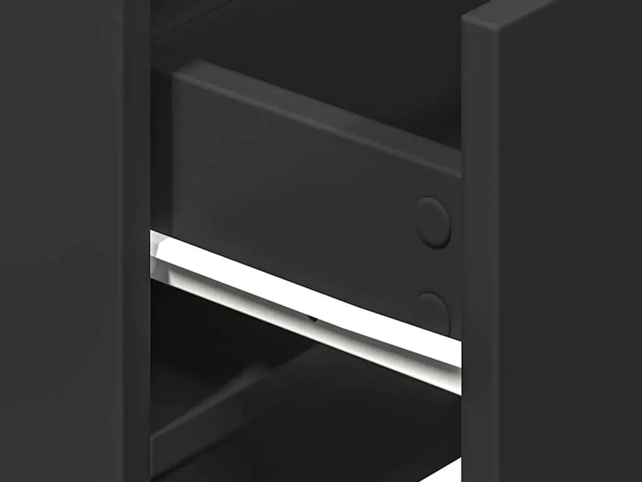 Billede 9 - Sengeborde 2 stk. med 2 skuffer 40x36x50 cm sort