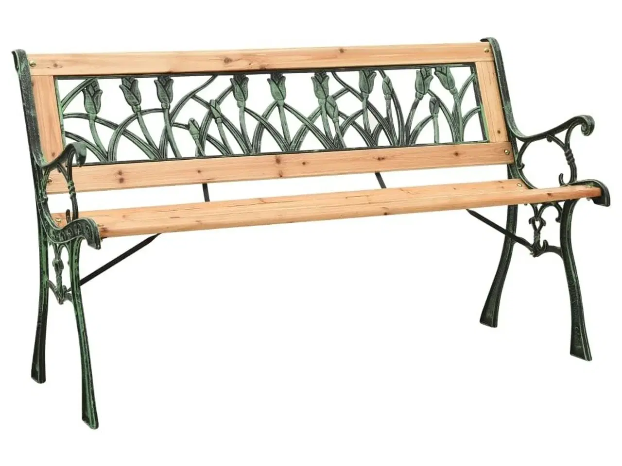 Billede 1 - Havebænk 122 cm støbejern og massivt grantræ