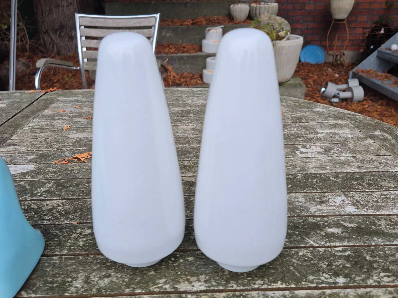 Billede 5 - Smukke lyseblå Ifö badeværelseslamper 