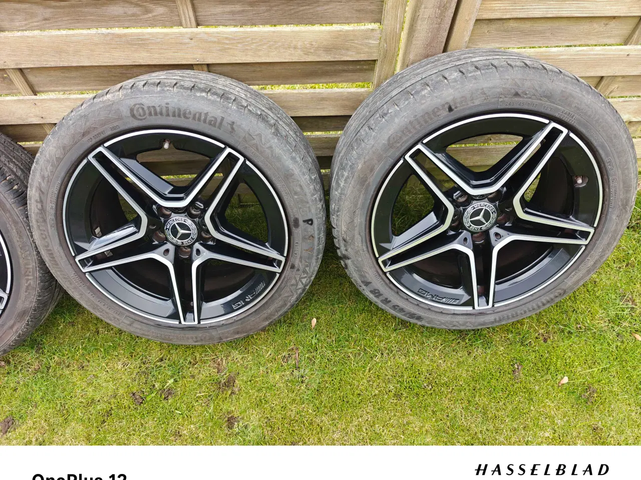 Billede 2 - Mercedes originale sorte AMG fælge med dæk.