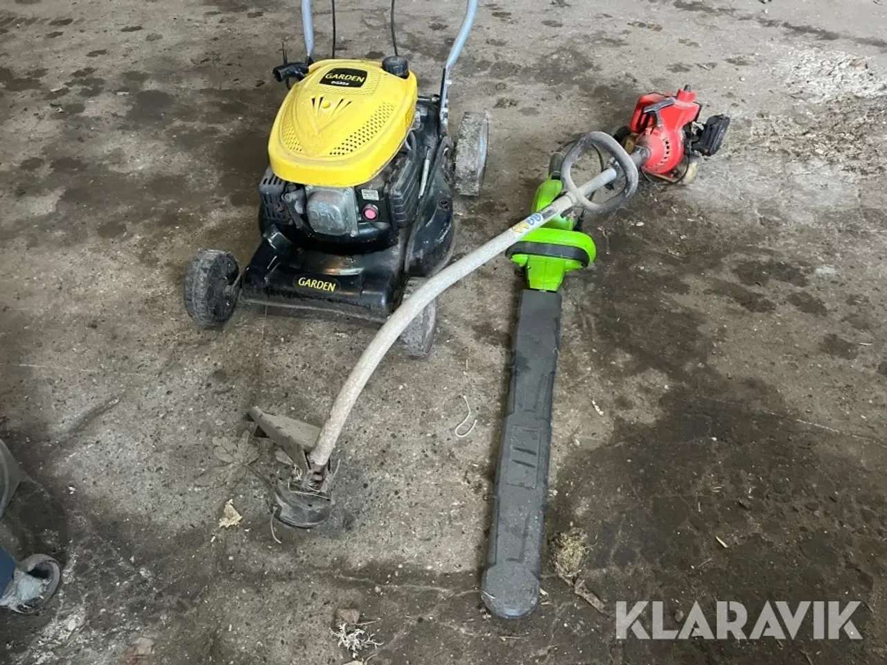 Billede 2 - Græsslåmaskine, kantklipper og hækkeklipper