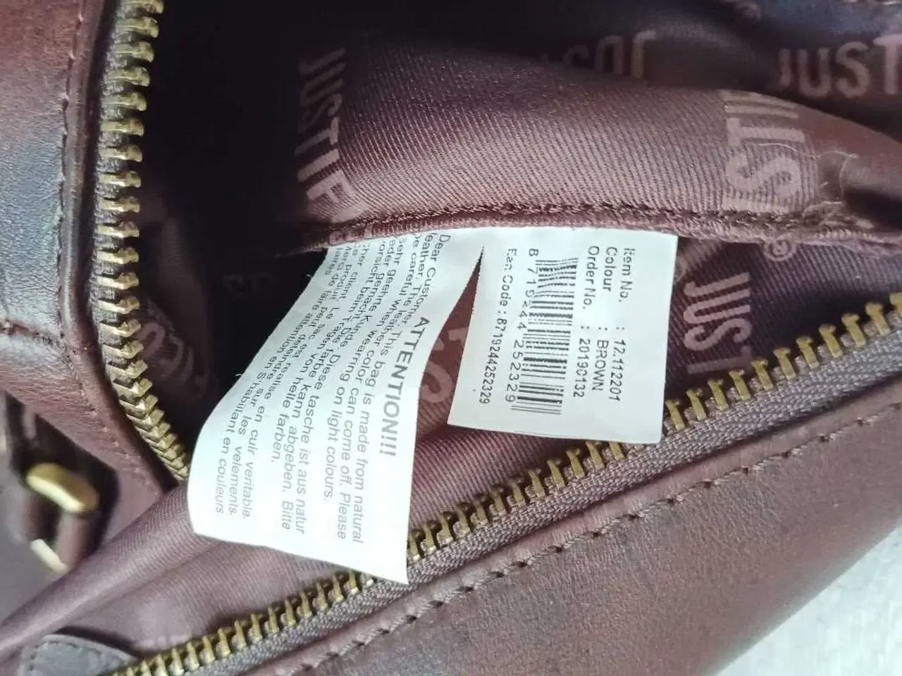 Billede 5 - Brun læder rejsetaske